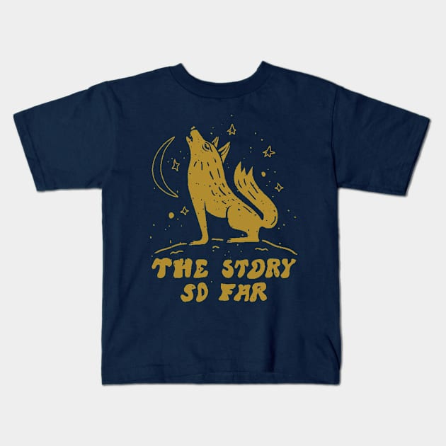 fox story Kids T-Shirt by Hsamal Gibran